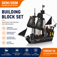 Mould King 13186/10195 Juego de Bloques de Construcción de Velero Pirata, Modelo de Barco MOC Grande, Ladrillos Coleccionables, Juguete de Regalo para Adultos, Adolescentes y Niños