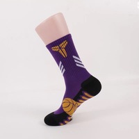 Chaussettes en coton tendance personnalisées de marque en vrac Chaussettes d'élite de l'équipe de basket-ball de qualité supérieure pour adultes pour hommes