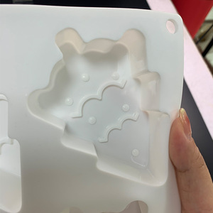 Moule en silicone 3D pour arbre de Noël, grand moule à pâtisserie à 8 cavités pour mousse, gelée, <span class=keywords><strong>chocolat</strong></span>, glaçons, fabrication de bombes de <span class=keywords><strong>bain</strong></span> - Product Image 2