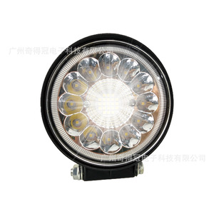 ไฟทำงาน LED 99W ขนาด 4 นิ้ว ทรงกลม สำหรับรถยนต์ SUV ไฟส่องสว่างออฟโรด DC 12V แสงกว้าง รูปทรงดอกทานตะวัน - Product Image 3