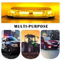 Feux stroboscopiques de toit de voiture IP66 ECE R65 R10, barre lumineuse d'avertissement d'urgence à LED ambre pour camion