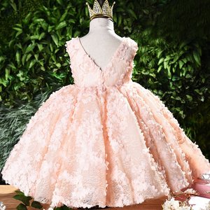2021 Kids Birthday Teenage Party Frock Fancy <b>Blush</b> Girls Dresses - Product Image 4