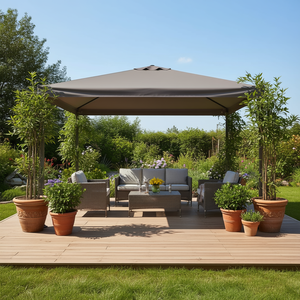 Tenda a Pannello Trasparente per Esterni 18 Oz in PVC Impermeabile e Poliestere Resistente alle Intemperie e Antistrappo per Gazebo e Pergole - Product Image 2