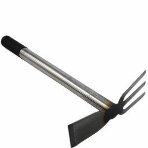 <span class=keywords><strong>Houe</strong></span> de jardin à <span class=keywords><strong>deux</strong></span> têtes à 3 broches Soins des plantes <span class=keywords><strong>Houe</strong></span> de jardinage en acier inoxydable - Product Image 1