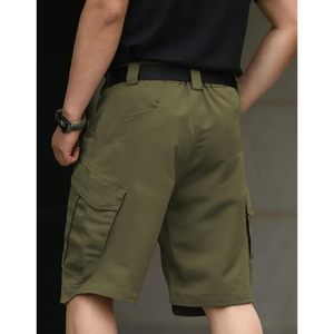 Pantalones Cortos Tácticos para Hombre, Duraderos, de Secado Rápido, Ligeros, para Senderismo y Actividades al Aire Libre, Sin Cinturón - Product Image 5
