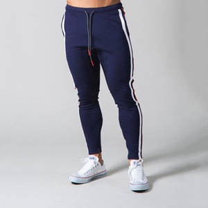<span class=keywords><strong>Pantaloni</strong></span> da uomo a righe rosse <span class=keywords><strong>pantaloni</strong></span> da jogging in cotone da allenamento Sportswear Gym Fitness <span class=keywords><strong>pantaloni</strong></span> sportivi Skinny Casual - Product Image 5