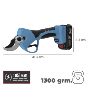 Forbici da potatura a batteria da 21 Volt con 2 batterie da 2 Ah e custodia per il trasporto - Product Image 2