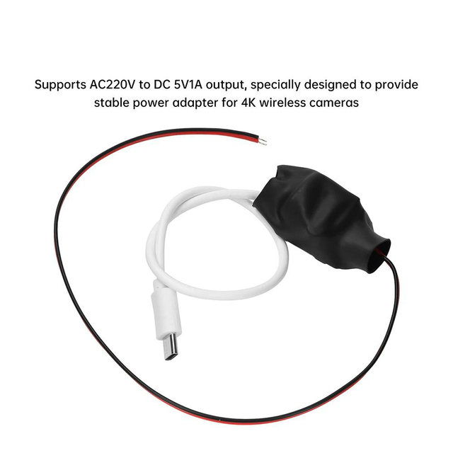 AC220V to DC 5V 1A Mini Power Adapter Charger Cell Phone Camera Electronics Charging Module Type C/ USB Interface