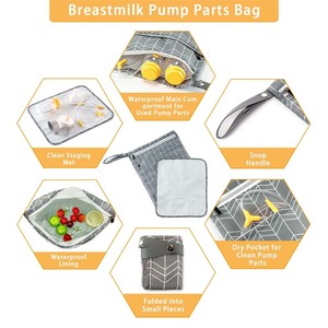 Bolsa Impermeable para Almacenamiento de Accesorios de Extractor de Leche Materna, con Tapete para Mamás, para Almacenamiento de Biberones - Product Image 4