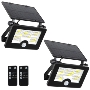 Lampe Solaire De Jardin Pliable 122 Leds Ip65 Etanche Detecteur De Mouvement Lampe De Cloture Mini Yard Solar Flood Wall Sconces - Product Image 1