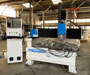 เครื่องเจาะกระจกแบบ3แกนระบบ CNC อัตโนมัติเครื่องขัดเจียรรูปทรงไม่สม่ำเสมอแกนมอเตอร์พีแอลซี - Product Image 3