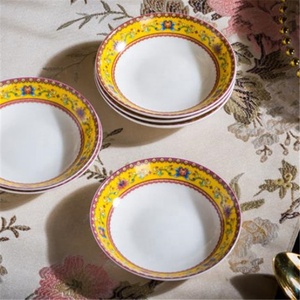 New 56 Pcs Chinese Traditional Enamel Collectible Porcelain <b>Dinnerware</b> Sets for 10 People - Product Image 5