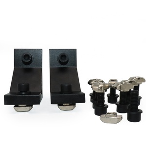 Aluminum Profile Accessories Hardware <strong>Corner</strong> Shelf Mounting <strong>Brackets</strong> Black Wall Mount <strong>TV</strong> Angle <strong>Bracket</strong> - Product Image 3