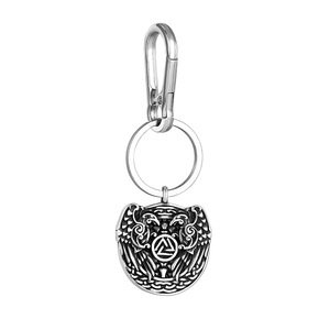 Porte-clés en métal Viking Double Aigle, alliage de zinc, style nordique, pendentif thématique, accessoire cadeau unisexe - Product Image 5