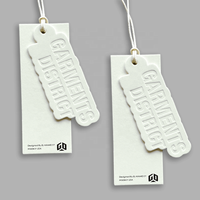 Étiquettes volantes en papier kraft pour bonnets, écologiques, avec finition gaufrée certifiée pour sacs et chaussures