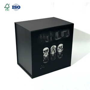 Sweat à capuche recyclable emballage cadeau noir Logo personnalisé sérigraphie boîte <span class=keywords><strong>de</strong></span> papier magnétique pour vêtements - Product Image 4