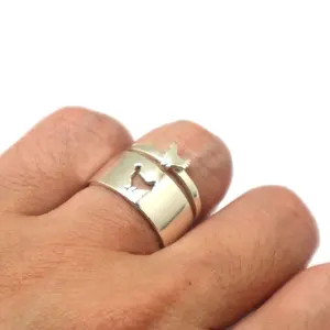 New Creative Trendy Hens Rings For Women Men Lover Couple Rings Set Friendship Engagement Wedding Animal Hens Ring