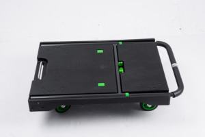 150 किलोग्राम बुटीक फैक्ट्री कस्टम प्लास्टिक प्लेटफॉर्म व्हीलबैरो मोल्डिंग वेयरहाउस व्हीलडबैरो यूनिवर्सल व्हील वेयरहाउस ट्रॉली - Product Image 5