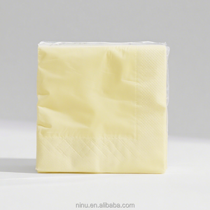 2 oder 3-lagige weiße Papiers ervietten mit Logo Dinner Cocktail papier Servietten gewebe für Party - Product Image 3