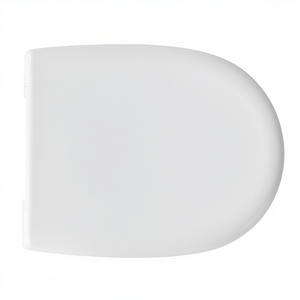 Funda para asiento de inodoro blanca, 48 cm de largo, 39 cm de ancho, forma D018 - Product Image 3