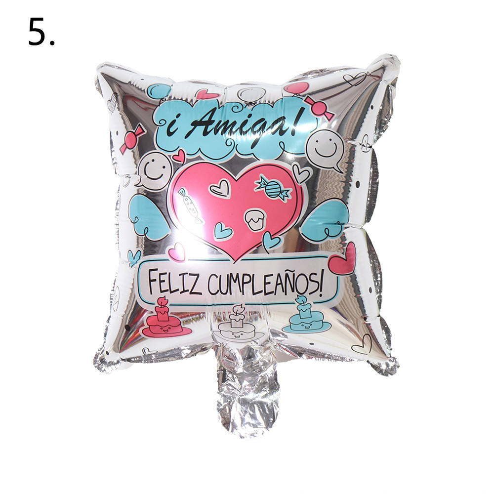 Cuadrado español de 10 pulgadas para el Día de San Valentín, lote de 5.