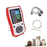 Oxymètre de pouls vétérinaire Moniteur de signes vitaux portable LCD pour chiens Batterie rechargeable Utilisation vétérinaire
