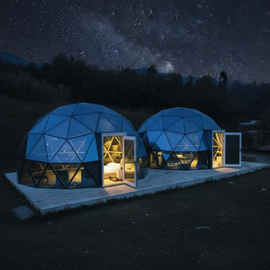 Dôme en verre géodésique de luxe moderne pour glamping avec PVC pour hôtel-resort, utilisation toute saison - Product Image 3