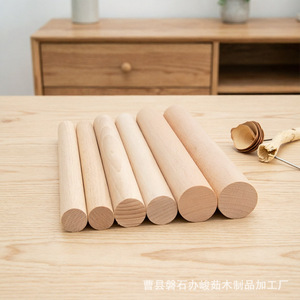 ไม้กลิ้งนวดหลังทรงกลม ทำจากไม้เนื้อแข็ง ใช้สำหรับโยคะ ตกแต่งบ้าน งาน DIY ช่วยผ่อนคลาย และใช้ในงานฝีมือ - Product Image 3