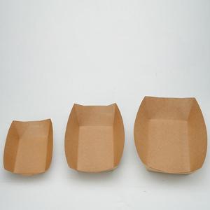 Bandeja desechable personalizada para barco, papel Kraft para llevar, embalaje de alimentos, bandeja de papel ecológica para microondas - Product Image 6