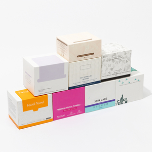 Tùy chỉnh 100% viscose Cotton Tre mặt khăn dùng một lần mặt lau với thùng carton từ tính - Product Image 4