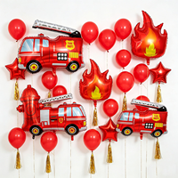 Ballons en forme d'extincteur et de flamme sur le thème de la sécurité incendie pour la promotion de la prévention des incendies et la décoration d'événements