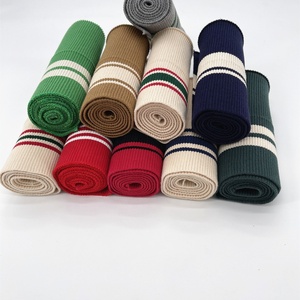 Tùy chỉnh 95% Cotton 5% Spandex 2x1 ribbing Cuff sườn HEM, sườn đan TRIM thích hợp cho áo khoác - Product Image 1