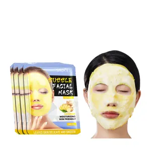 Mascarilla hidratante de carbón de bambú para limpieza profunda de la piel, mascarilla de burbujas de Turmeric, limpieza Facial profunda