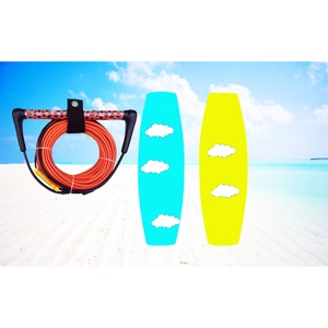 Corde de remorquage en PE haute densité UHMWPE de 75 pieds, ski nautique coloré personnalisé, wakeboard, corde de <span class=keywords><strong>surf</strong></span> avec poignée en EVA - Product Image 3