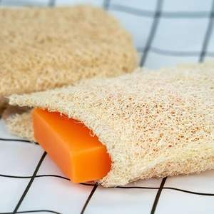 11*16CM Naturel Loofah Savon Sac Loofah Chair Gommage Serviette Lathering NetBath SuppliesLoofah Savon Sac - Product Image 3