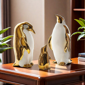 Décoration de pingouin au design nordique personnalisé, lumière de style luxueux pour le salon, modèle de meuble TV, artisanat pour la maison, <span class=keywords><strong>table</strong></span> - Product Image 3