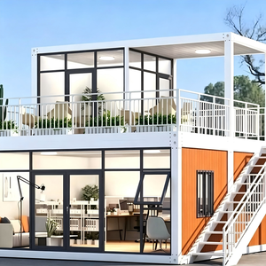SKYLINE Luxury 20ft Modular Prefab Container Hotel Villas Easy-to-Assemble Shop Made Sandwich Panel Design From China - Product Image 1