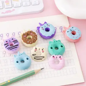 Kawaii школьные канцелярские аксессуары мультяшный персонаж животных милые дети красочные ластик для детей