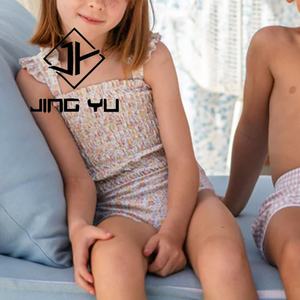 Traje de Baño para Niños al por Mayor, Traje de Baño Personalizado con Volantes, Traje de Baño de Alta Calidad de Poliéster Reciclado de una Pieza - Product Image 6