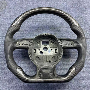 Volant Personnalisé en Cuir Alcantara Compatible avec <span class=keywords><strong>Audi</strong></span> A3 A4 A5 A6 A7 Q3 Q5 Q7 S4 S5 S6 RS4 RS7 R8 RS3 C7 S3 B8 B9 S4 Q3 8 - Product Image 4