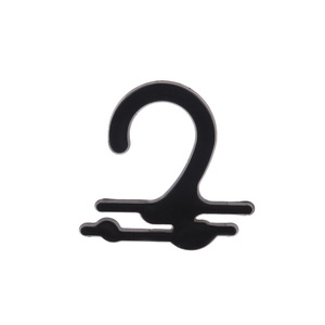 Großhandel PP Kunststoff Socken haken geformt klar/schwarz Display Kleiderbügel für Kleidungs stück Verpackung und Einzelhandel Lagerung - Product Image 3