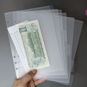 A5 A6 A7 không dây kéo Side mở Frosted rõ ràng tiền mặt tổ chức tiết kiệm Challenge Pocket Ngân Sách tùy chỉnh in Tab chất kết dính phong bì - Product Image 5