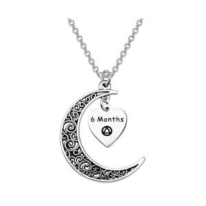 Collar con Colgante de Plata de Ley 925 para Aniversario de Sobriedad, Regalo de Recuperación de Alcohol de 6 Meses/1/2/3 Años para Guerreros que se Mantienen Sobrios - Product Image 1