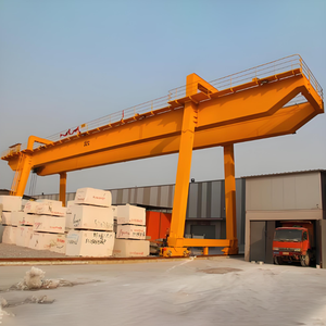 Girder ganda dapat digerakkan marmer besar Gantry Crane 25t untuk blok granit batu dan granit peralatan mengangkat - Product Image 3