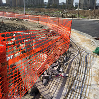 Malla de seguridad de plástico PE naranja al por mayor para cercas temporales, malla de protección para obras de construcción y jardines