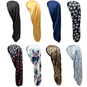 Nouveau Bonnet en <span class=keywords><strong>Satin</strong></span> Long à Large Bord, Bande Élastique Haute Qualité, Soins des Cheveux, Usage Quotidien, Toutes Saisons, Femme - Product Image 2