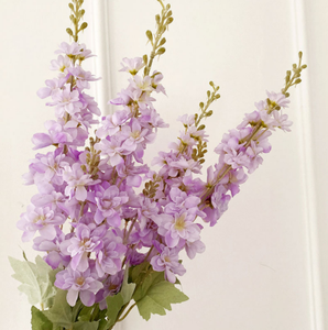 Gevlokt Delphinium Zijden Bloemen Tentoon Bloemen Bruiloft Decoraties Hyacinten En Phoenix-Staart Gras Kunstbloem - Product Image 1