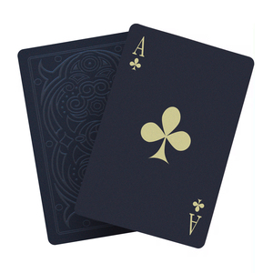 Cartas de Póker de PVC Personalizadas de Alta Calidad, Impermeables, Doradas y Negras, Material de Papel, al por Mayor - Product Image 2
