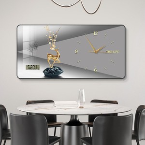 <span class=keywords><strong>Orologio</strong></span> da <span class=keywords><strong>Parete</strong></span> Elettronico con Calendario Perpetuo, Design Moderno e Silenzioso per Ristoranti e Sale da Pranzo - Product Image 1