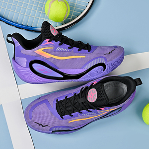 Chaussures de basketball pour hommes à haute adhérence, maille ventilée, soutien enveloppant de la cheville, semelle en caoutchouc antidérapante, baskets de terrain - Product Image 5
